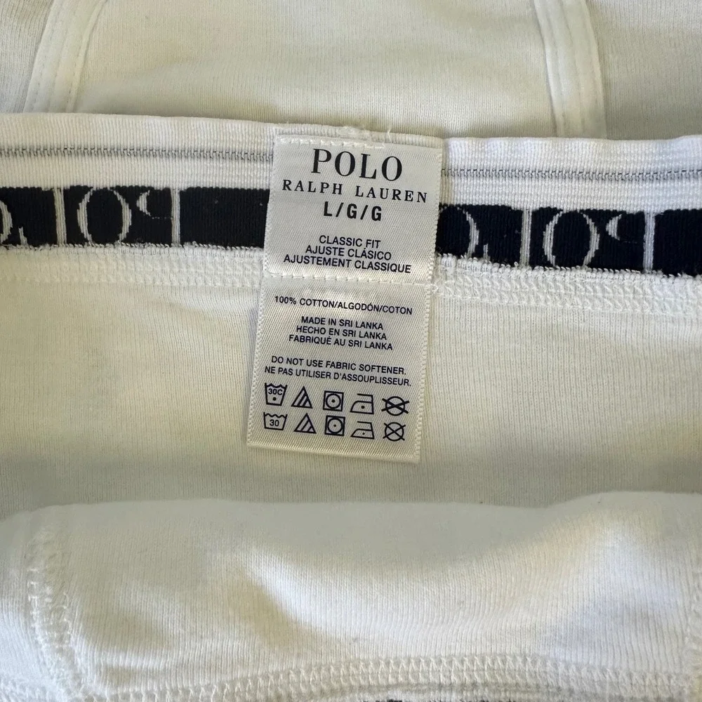 Lot of 3 NWOT Ralph Lauren Mens Classic Fit Cotton Briefs White Size Large L - Picture 4 of 9